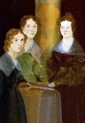 Branwell Bronte A painting of the three Bronta sisters Sweden oil painting artist